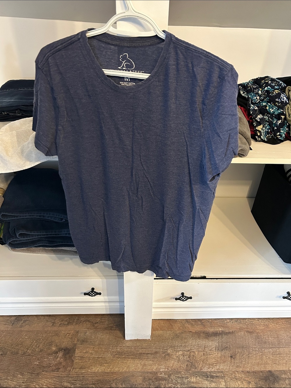 Men's Short Sleeve Crew Tee - Navy Blue